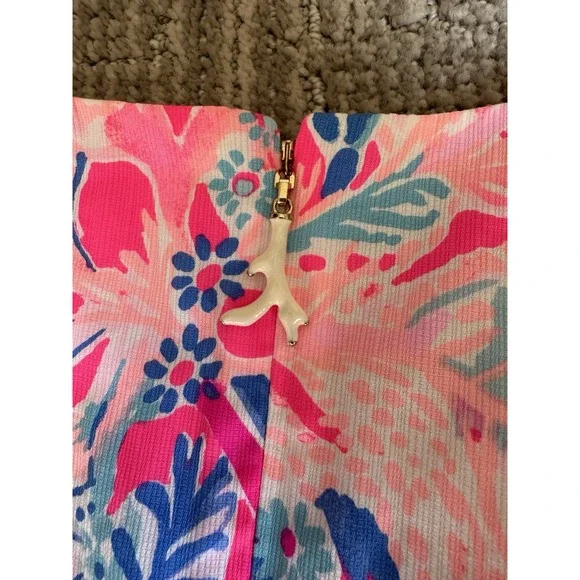 Lilly Pulitzer Mila Shift Aquadesiac size‎ 00 Pink Blue Beachy Southern Wedding - Picture 2 of 9
